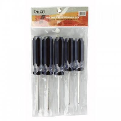 The latest production black handle screwdriver&5pcs torx screwdriver set