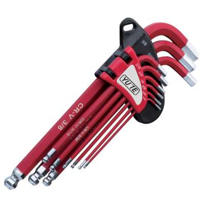 FLOURISH Wholesale Factory direct sell 9pcs long arm ball point Allen key & hex key set