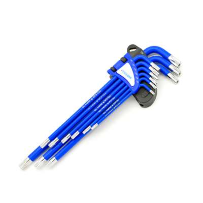 FLOURISH Factory directly 9PCS blue coated extra long hex wrench, wrench set