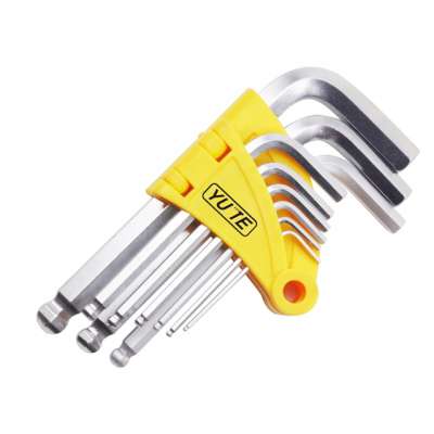 FLOURISH Factory 9PCS Short Arm Ball Point 40Cr-v Hex Key&Allen key set&Allen wrench set