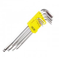 FLOURISH Ningbo The high quality Factory 9pcs Extra long arm ball point hex key,allen key