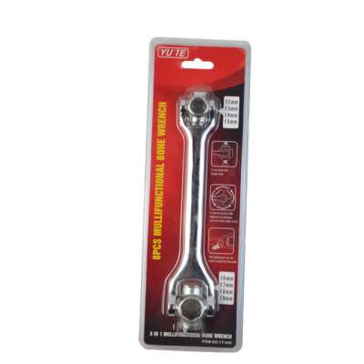 FLOURISH Factory directly 8 IN 1 combination dog bone wrench&socket wrench